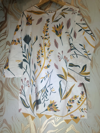 Stiched Printed Cotton Shirt cx004
