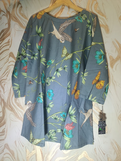 Stiched Printed Cotton Shirt cx001